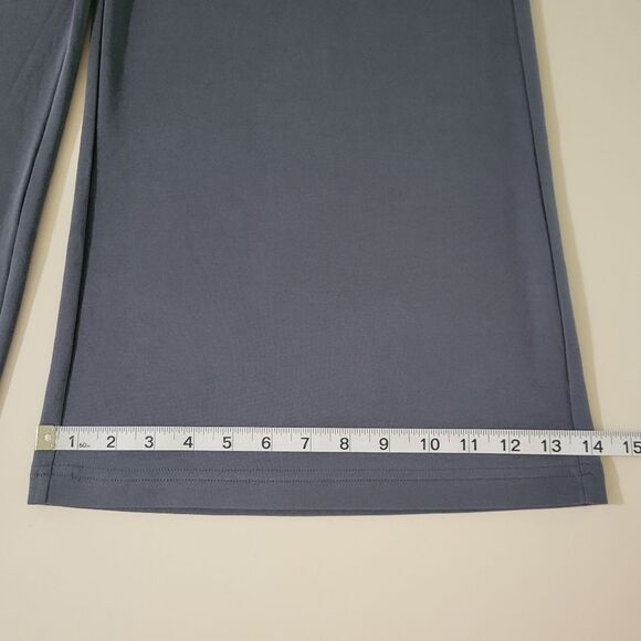 Fabletics Gray Sleek Knit Wide Leg Pant - Picture 10 of 15